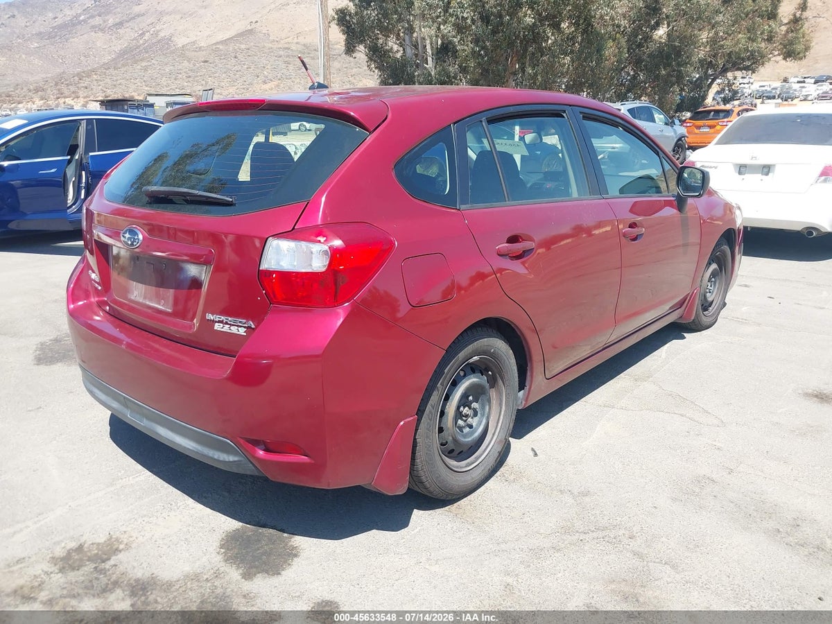 2014 SUBARU IMPREZA 2.0I — снимка 4