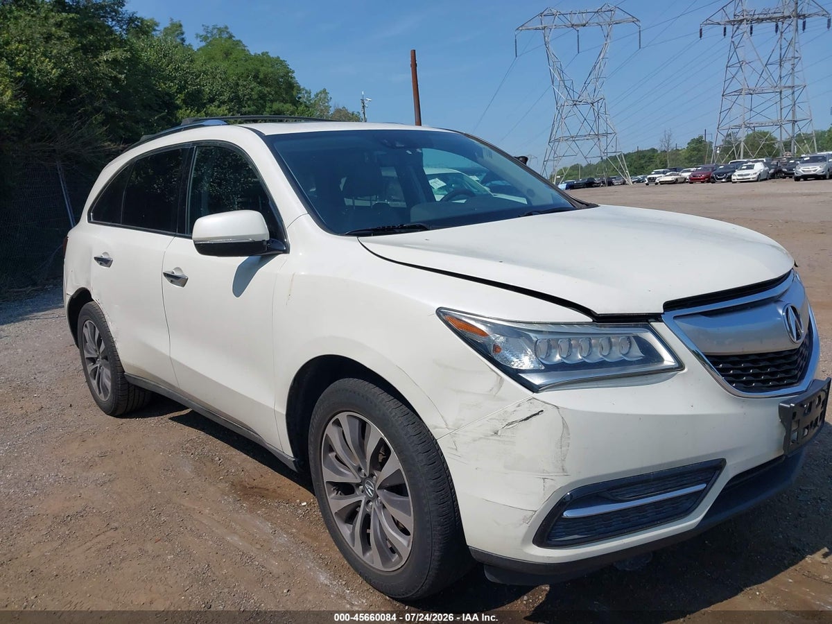 2016 ACURA MDX TECHNOLOGY ACURAWATCH PLUS PACKAGES/TECHNOLOGY PACKAGE