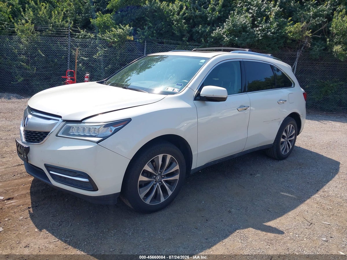 2016 ACURA MDX TECHNOLOGY ACURAWATCH PLUS PACKAGES/TECHNOLOGY PACKAGE — снимка 2