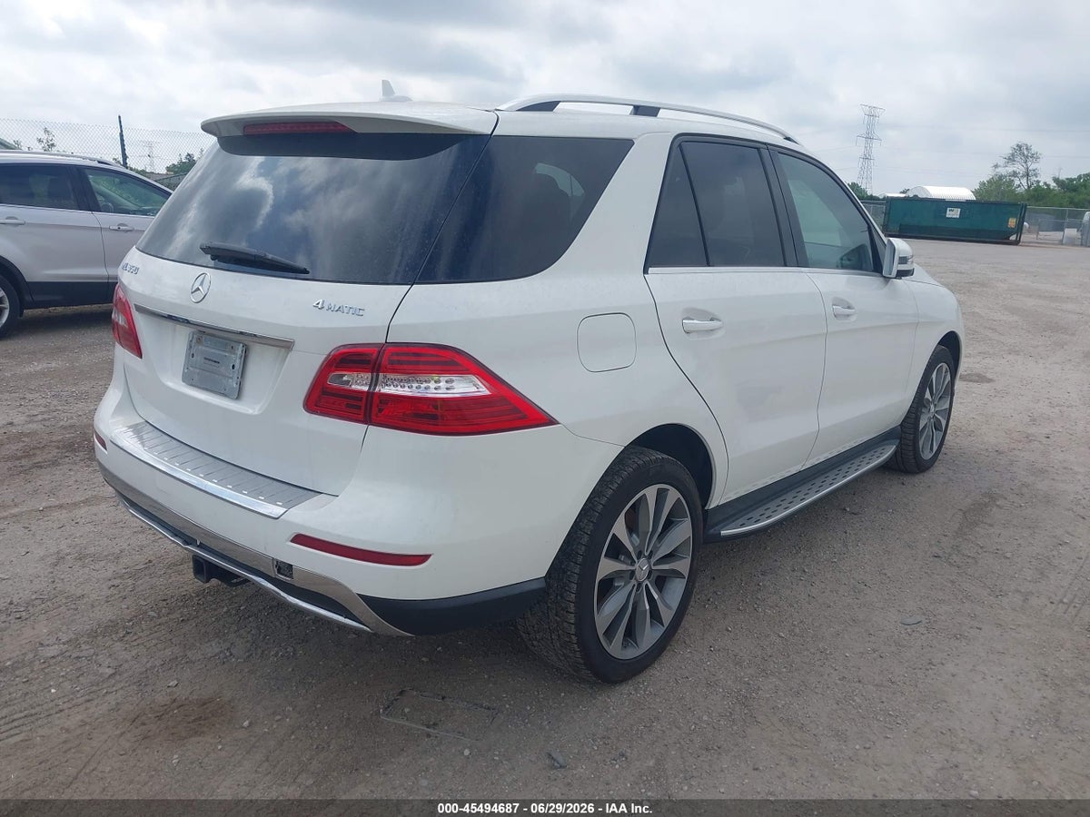 2014 MERCEDES-BENZ ML 350 4MATIC — снимка 4