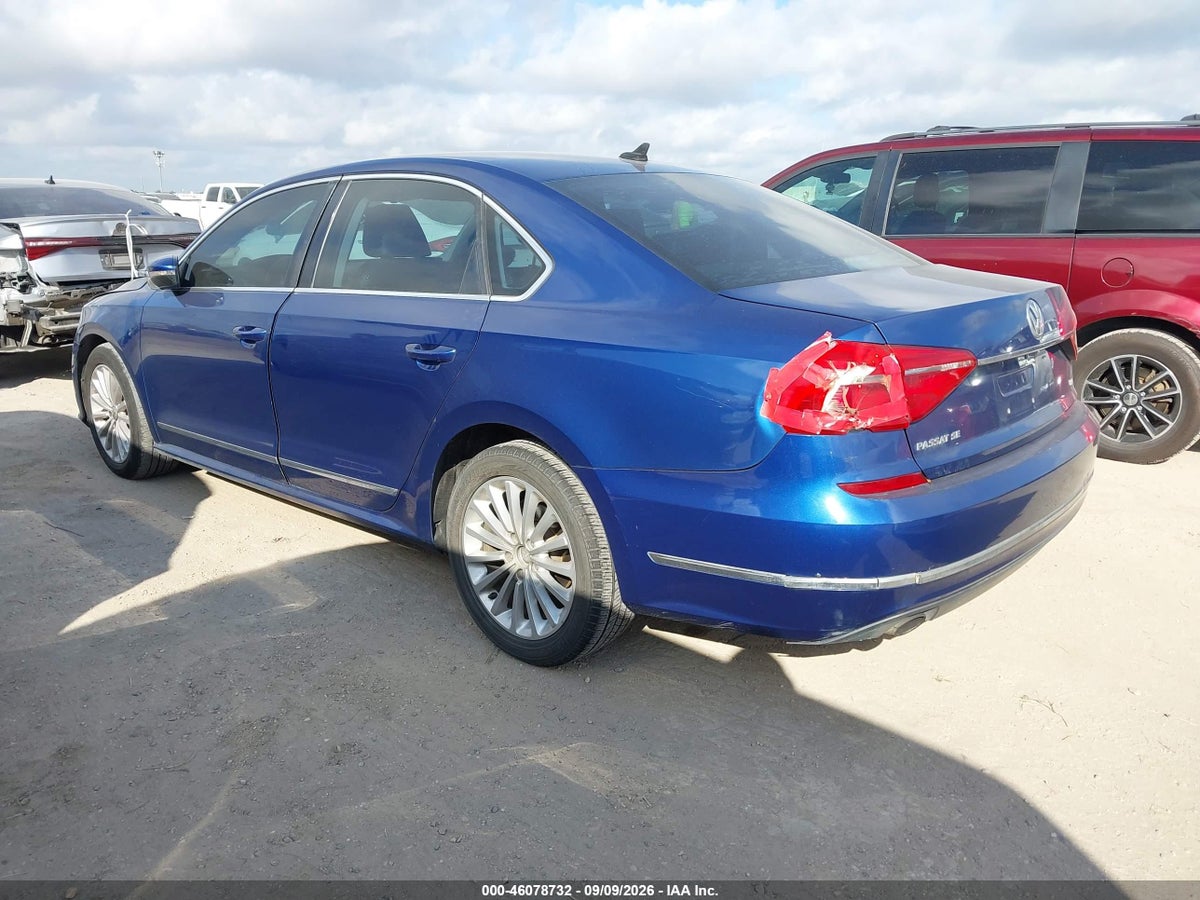 2016 VOLKSWAGEN PASSAT 1.8T SE — снимка 3
