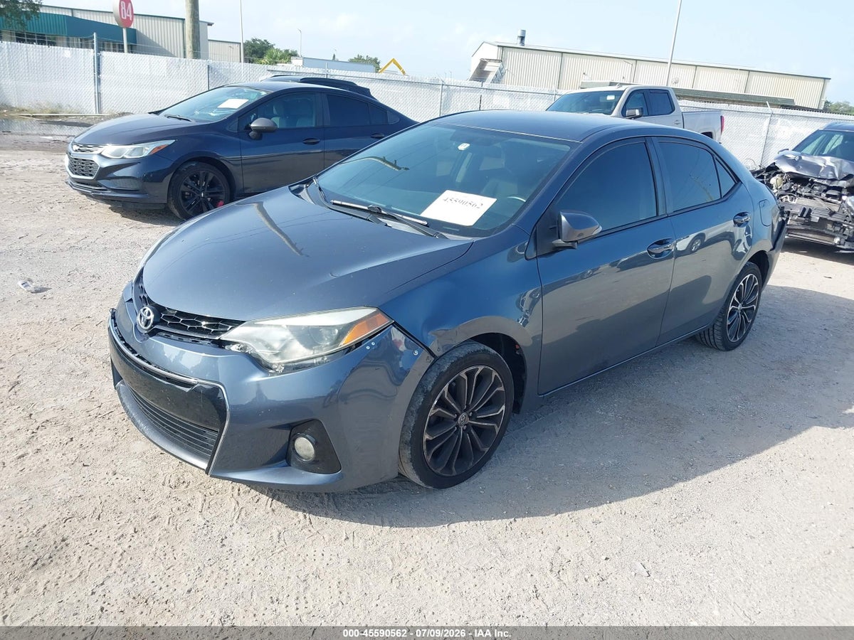 2015 TOYOTA COROLLA S PLUS — снимка 2