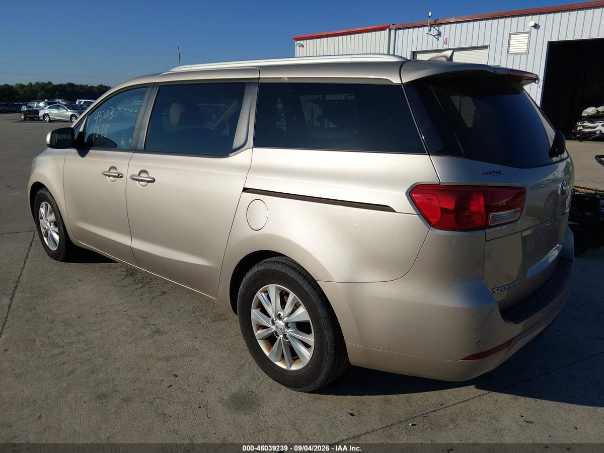 2016 KIA SEDONA LX — снимка 3