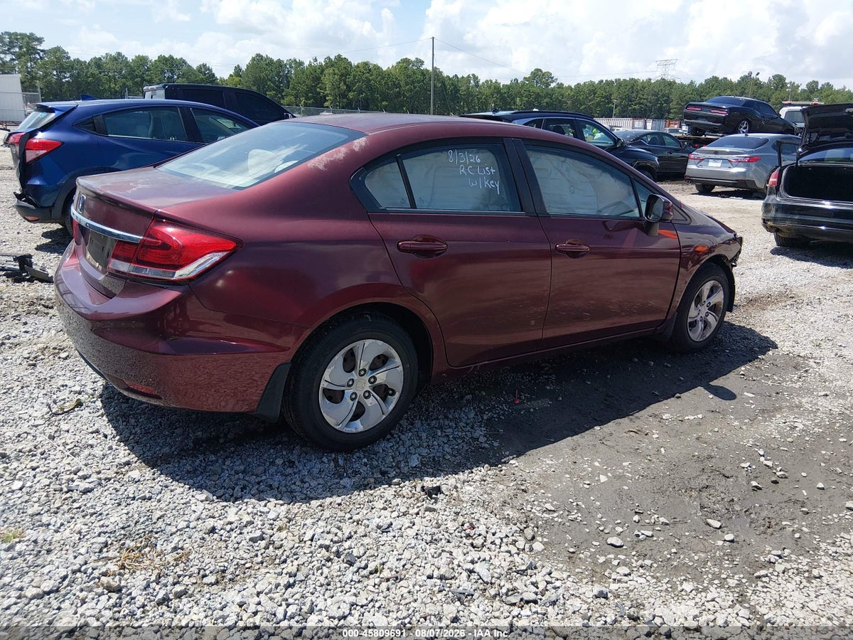2013 HONDA CIVIC LX — снимка 4