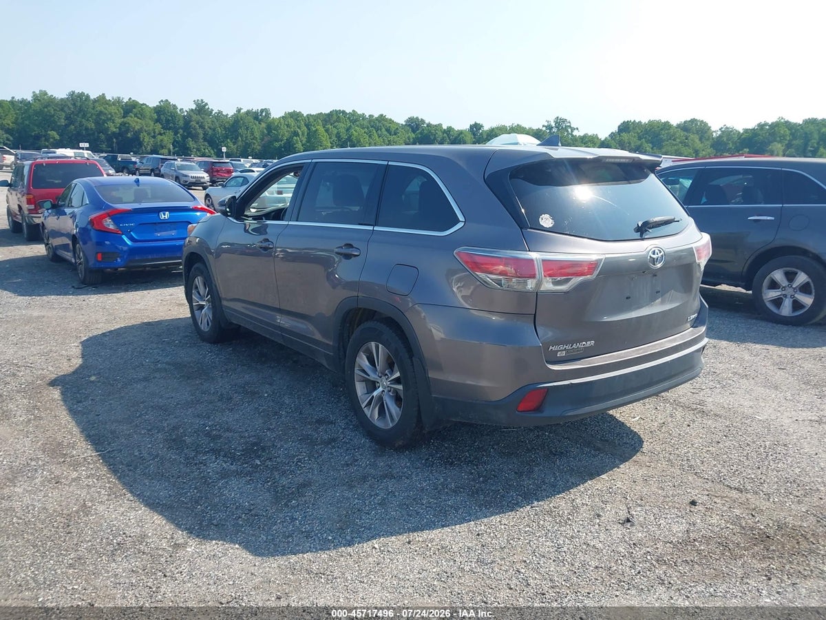 2015 TOYOTA HIGHLANDER LE PLUS V6 — снимка 3