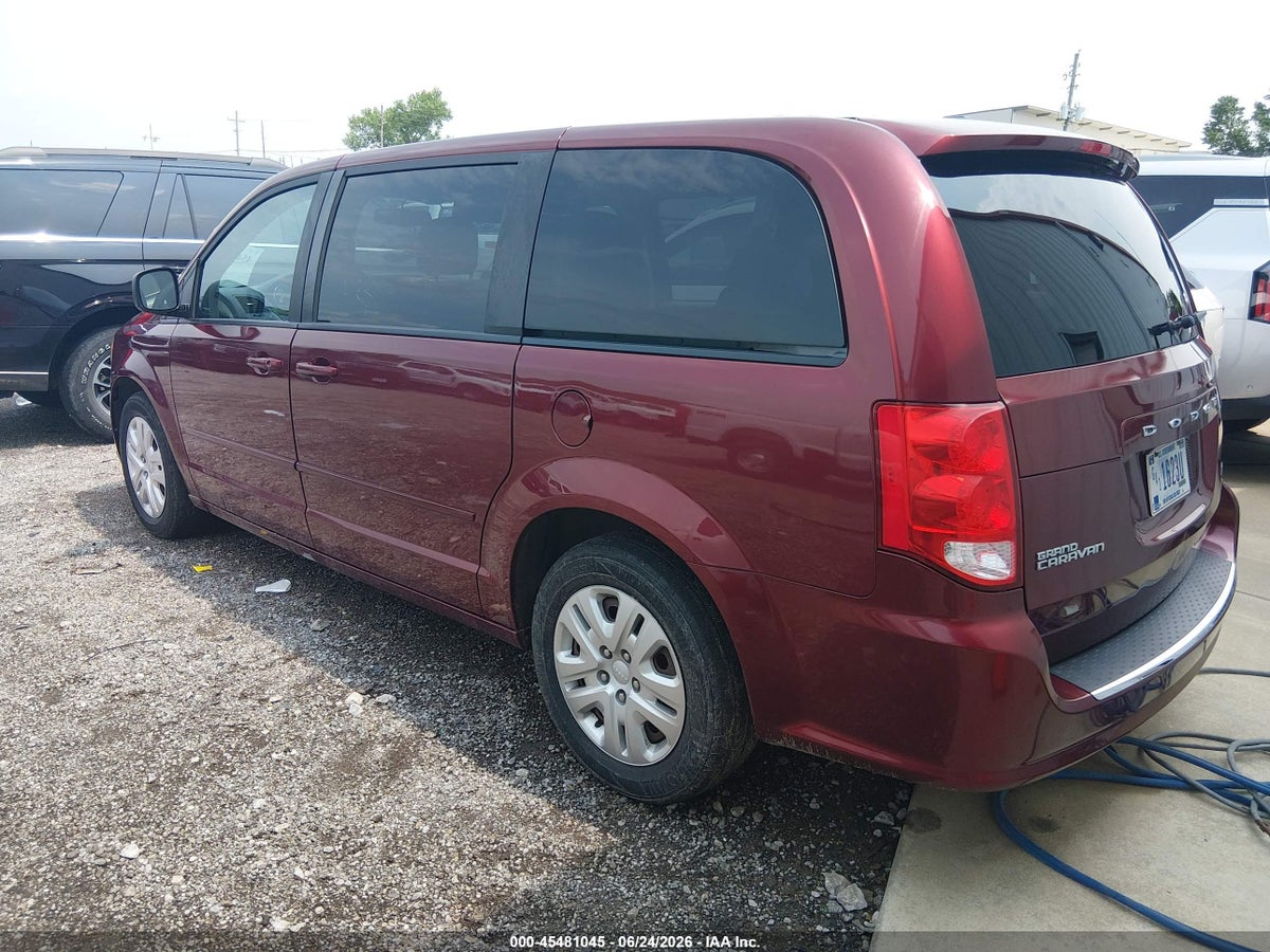2017 DODGE GRAND CARAVAN SE — снимка 3