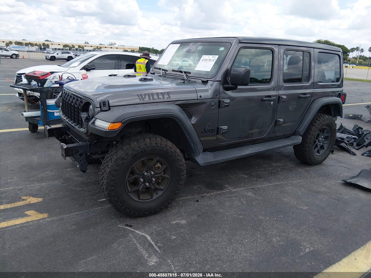 2025 JEEP WRANGLER 4-DOOR WILLYS 4X4 — снимка 2