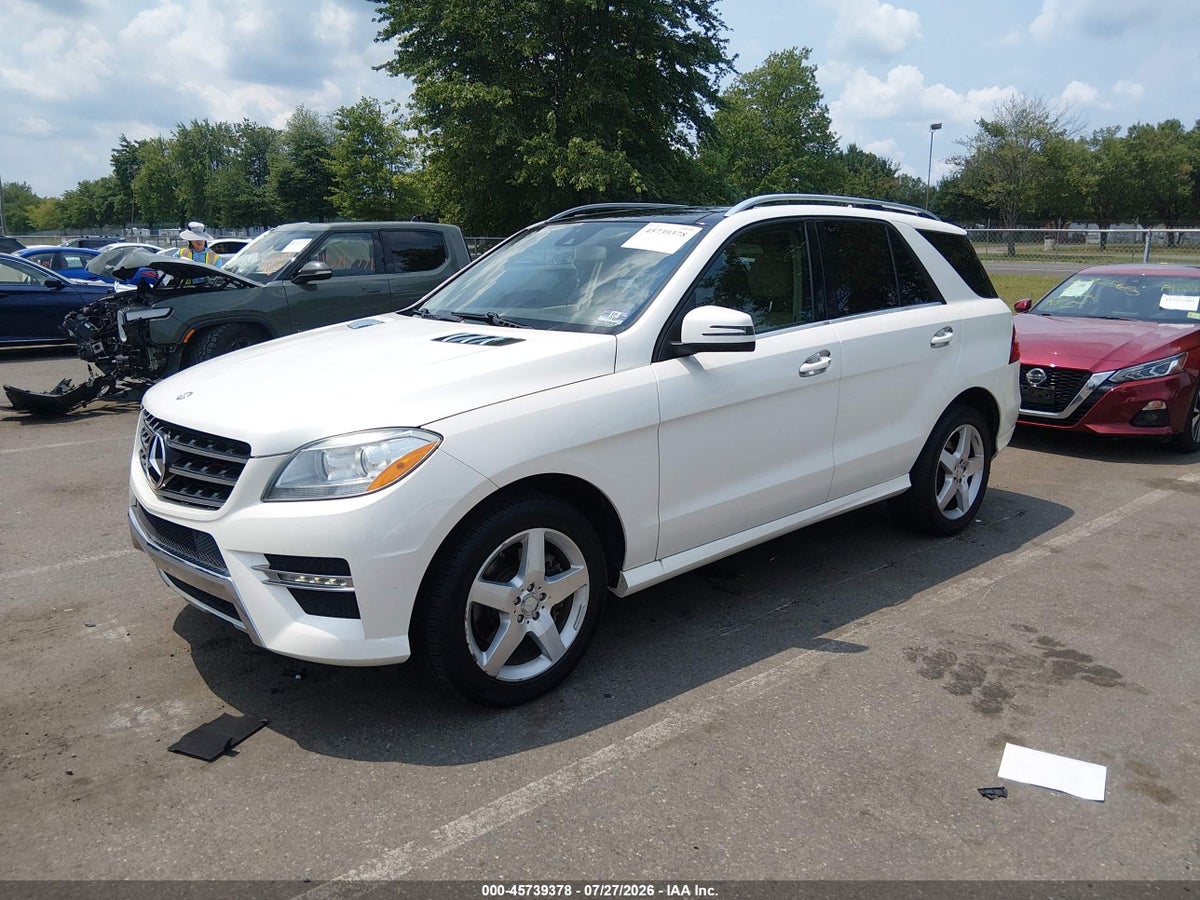 2014 MERCEDES-BENZ ML 350 4MATIC — снимка 2