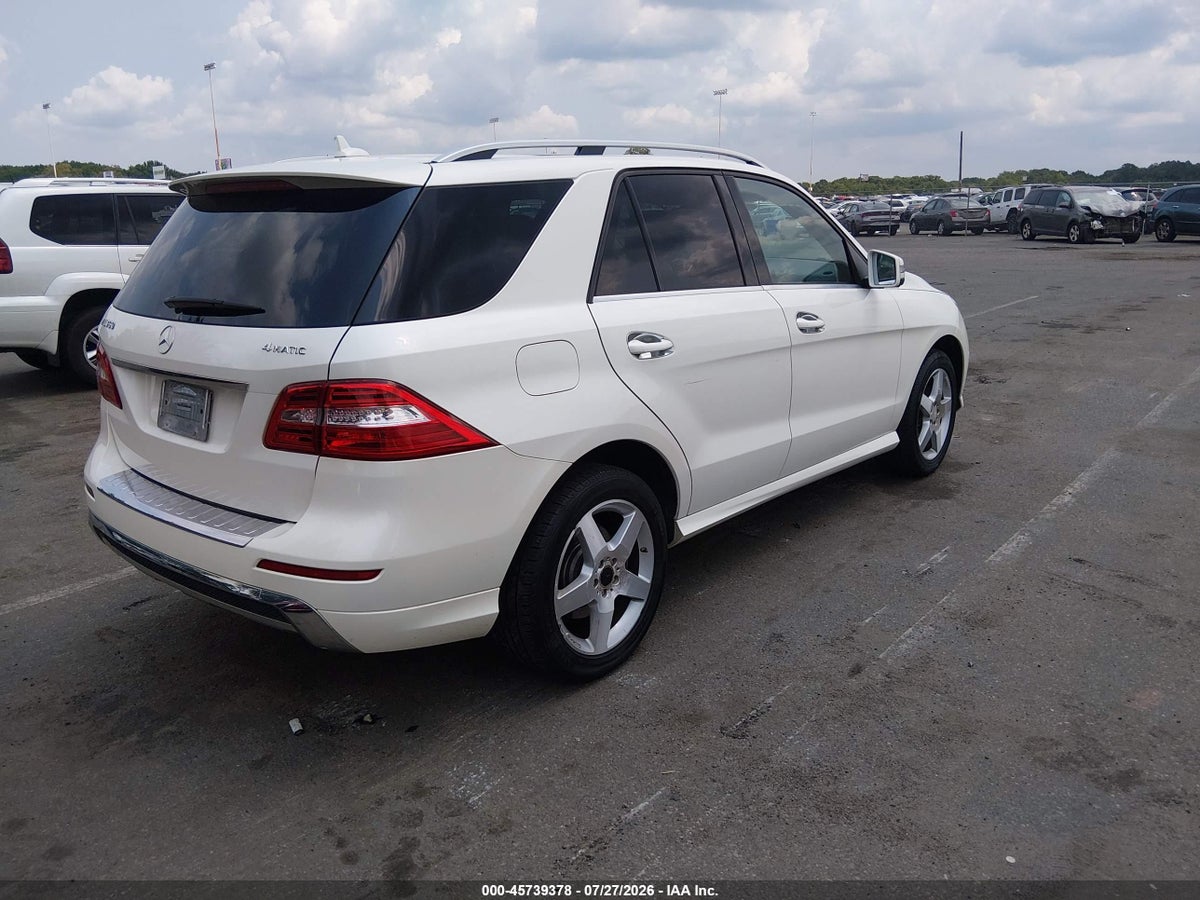 2014 MERCEDES-BENZ ML 350 4MATIC — снимка 4
