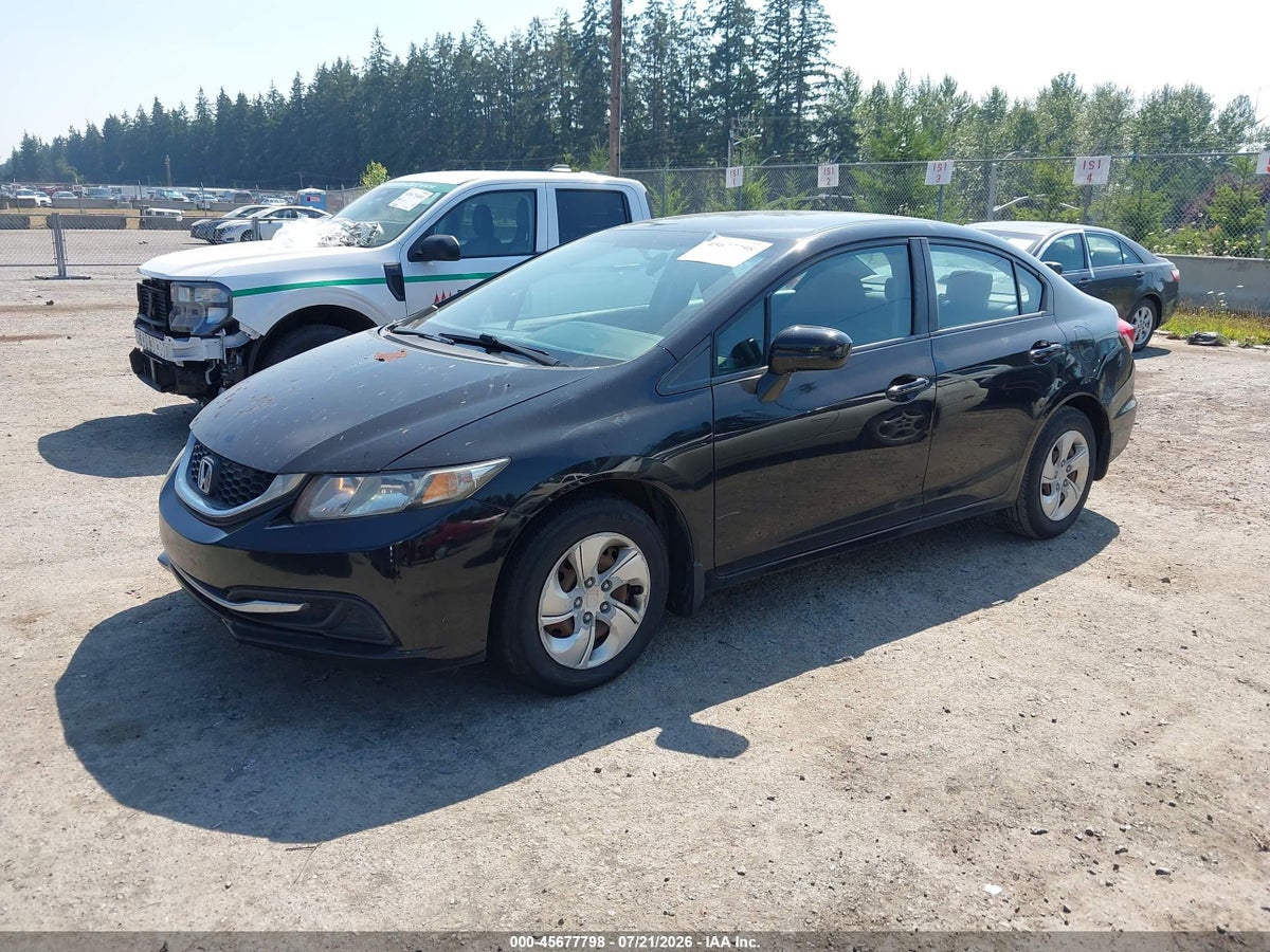 2014 HONDA CIVIC LX — снимка 2
