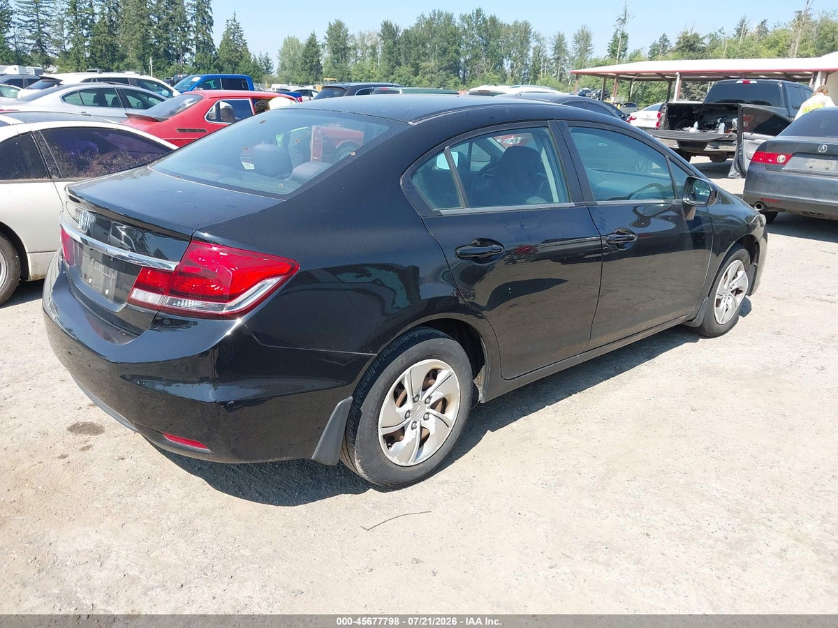 2014 HONDA CIVIC LX — снимка 4