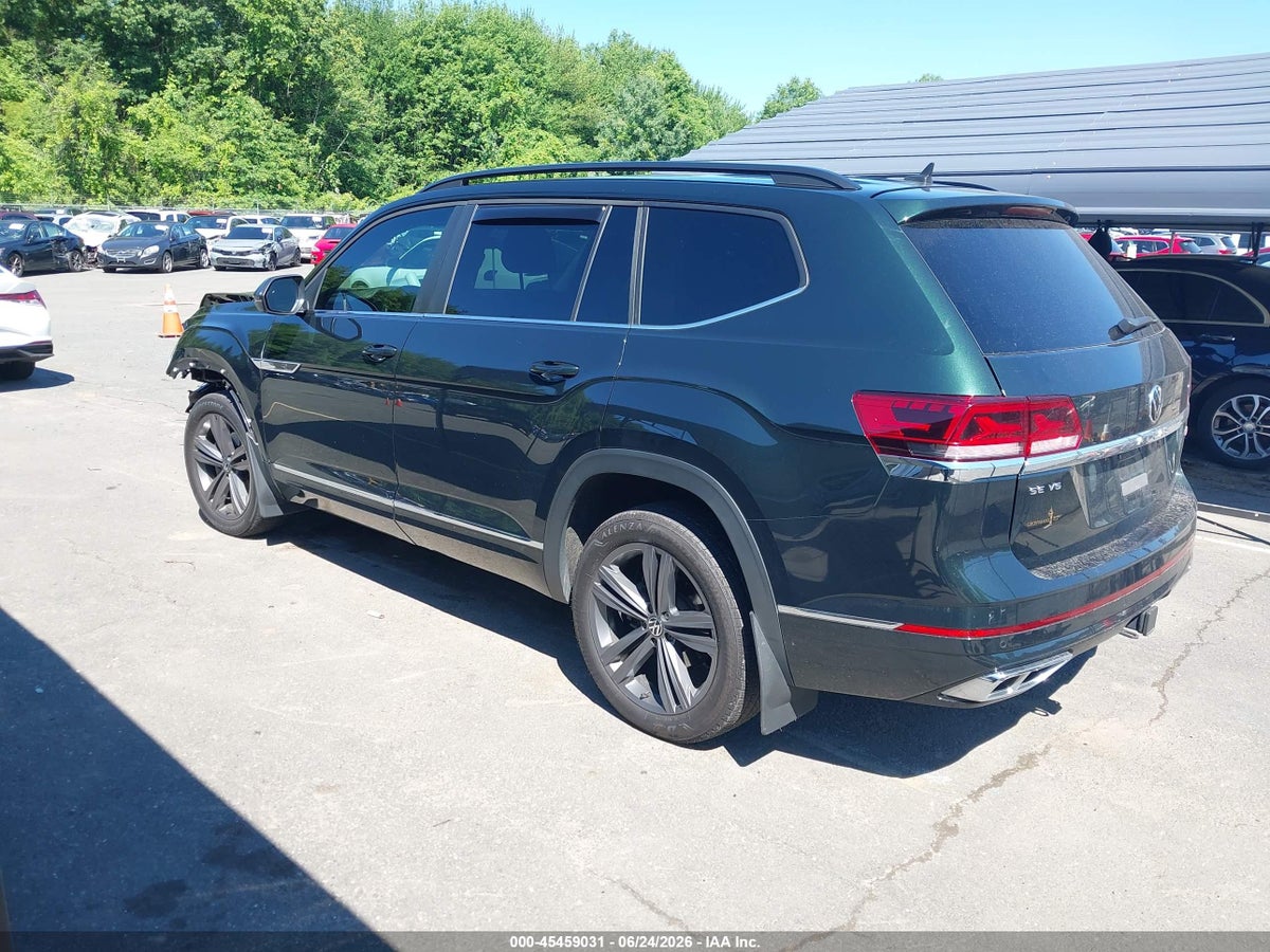 2021 VOLKSWAGEN ATLAS 3.6L V6 SE W/TECHNOLOGY R-LINE — снимка 3