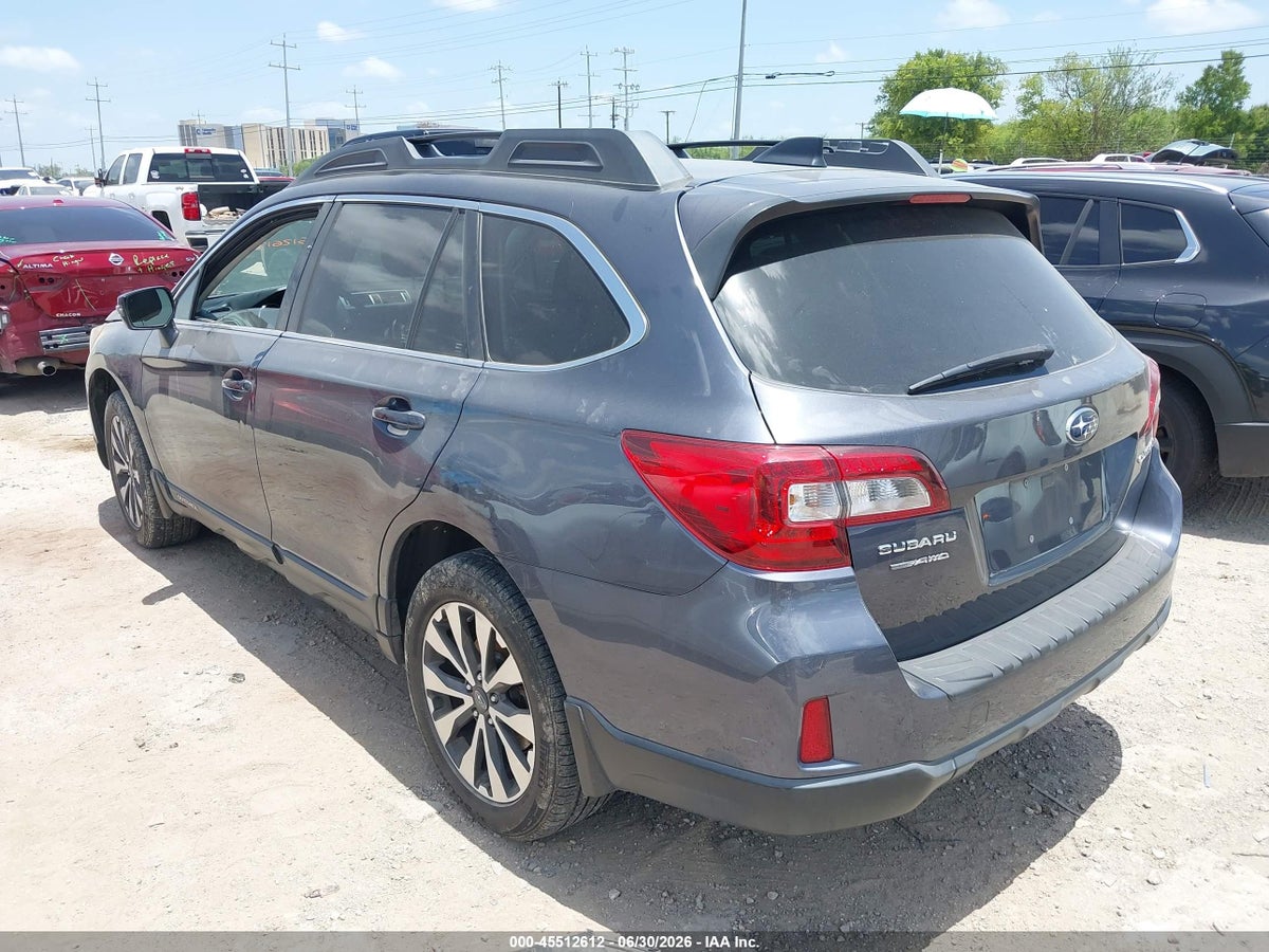 2016 SUBARU OUTBACK 2.5I LIMITED — снимка 3
