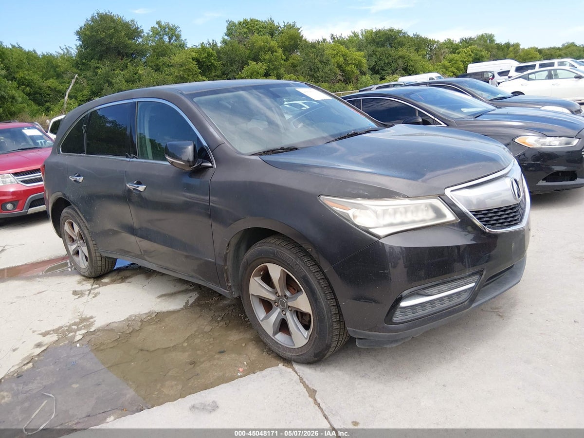 2016 ACURA MDX ACURAWATCH PLUS PACKAGE