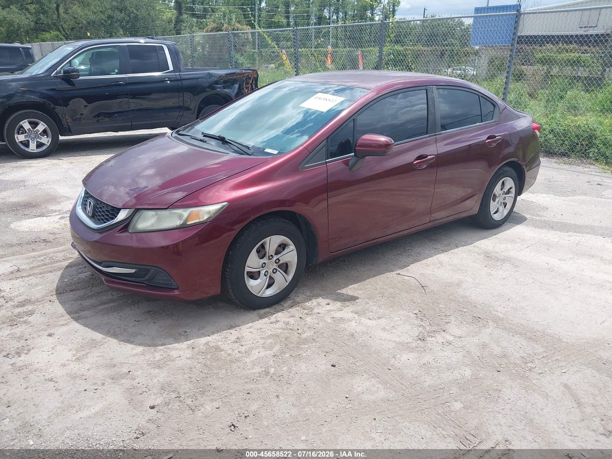 2014 HONDA CIVIC LX — снимка 2