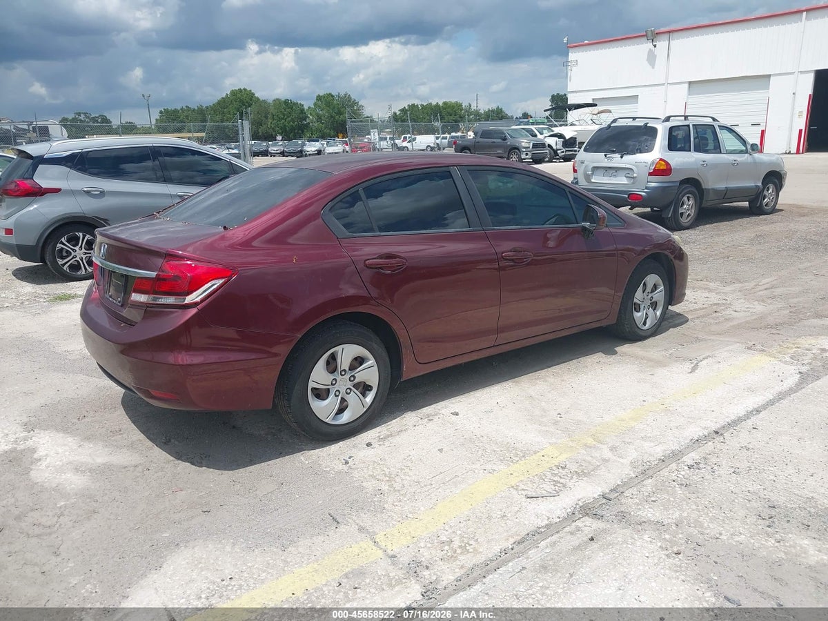 2014 HONDA CIVIC LX — снимка 4