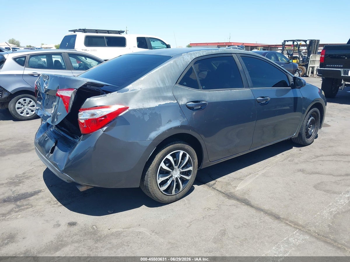 2014 TOYOTA COROLLA LE — снимка 4
