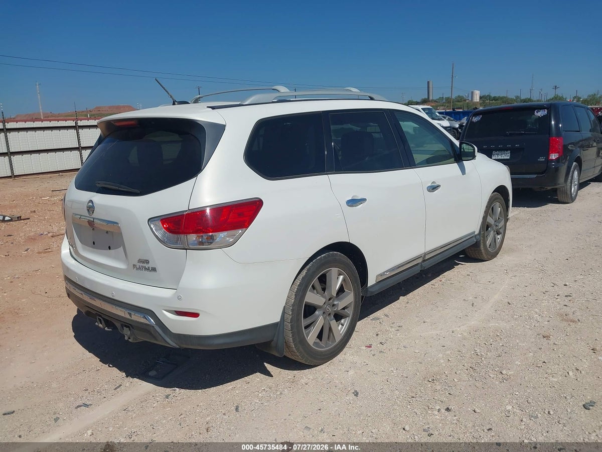 2014 NISSAN PATHFINDER PLATINUM — снимка 4