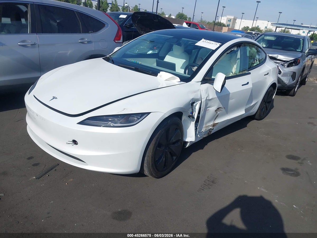 2025 TESLA MODEL 3 LONG RANGE REAR-WHEEL DRIVE/STANDARD REAR-WHEEL DRIVE — снимка 2
