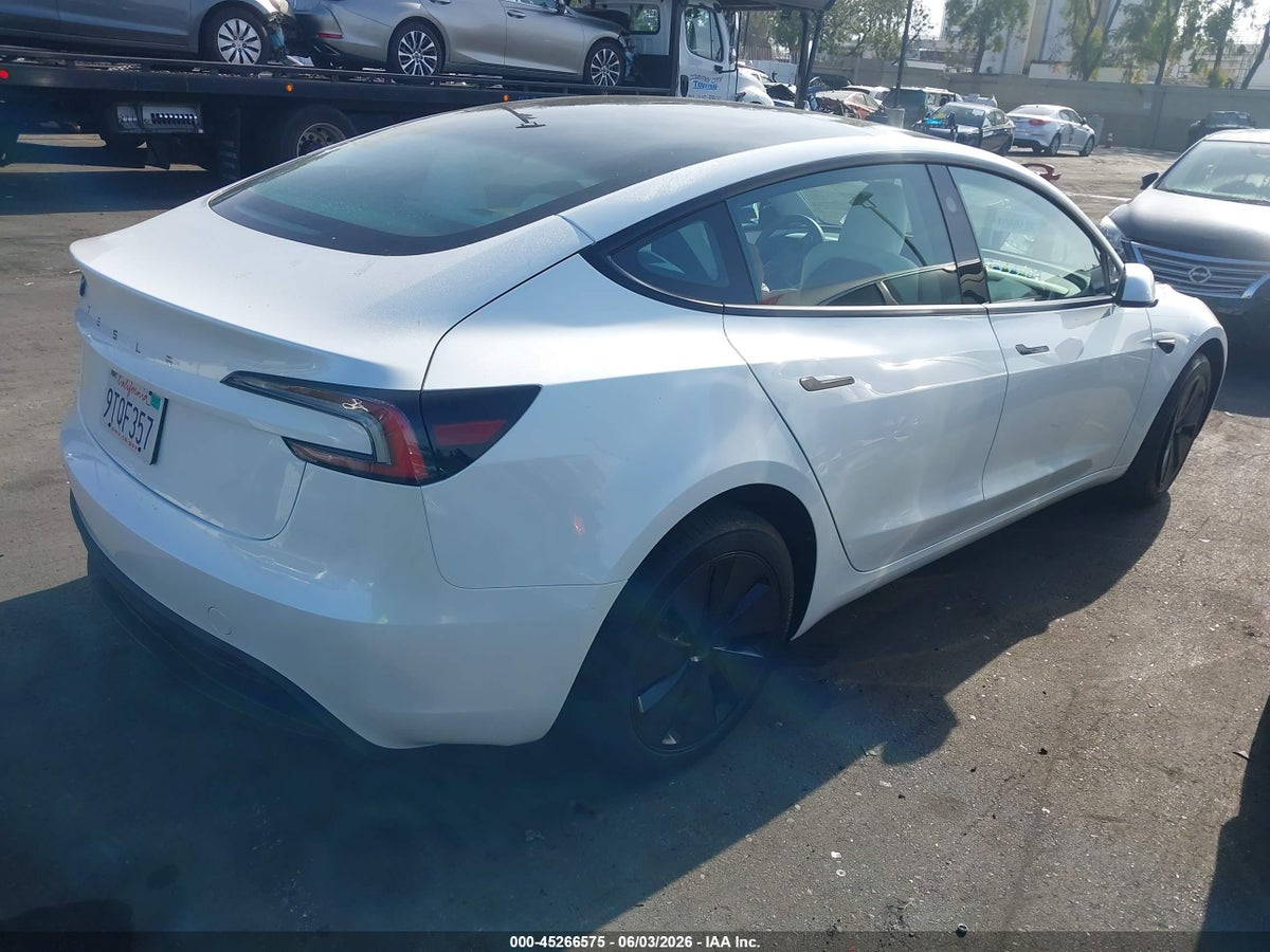 2025 TESLA MODEL 3 LONG RANGE REAR-WHEEL DRIVE/STANDARD REAR-WHEEL DRIVE — снимка 4