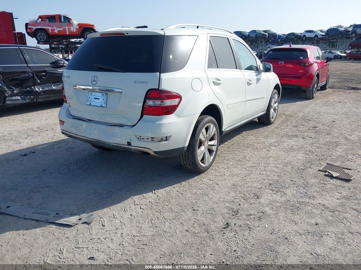 2011 MERCEDES-BENZ ML 350 4MATIC — снимка 4