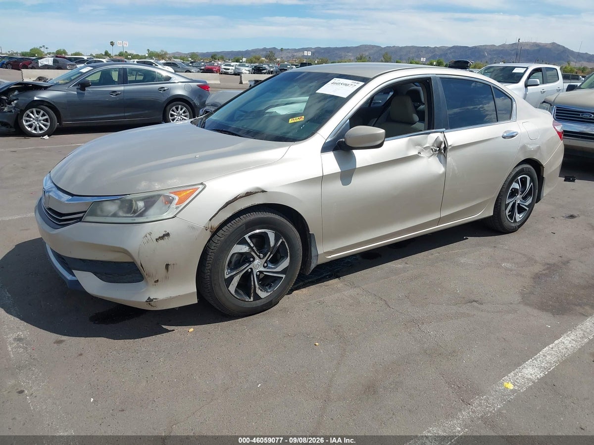 2016 HONDA ACCORD LX — снимка 2