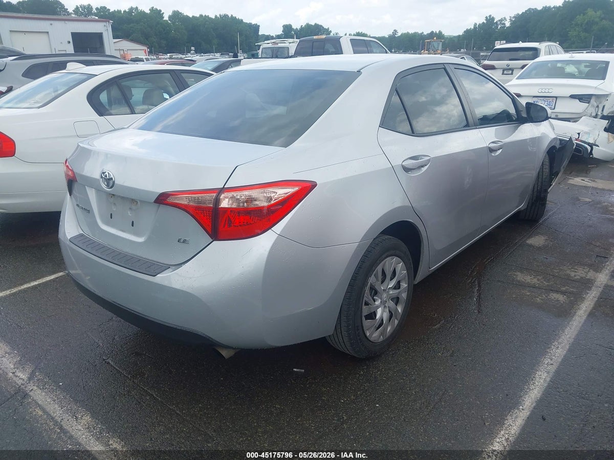 2017 TOYOTA COROLLA LE — снимка 4