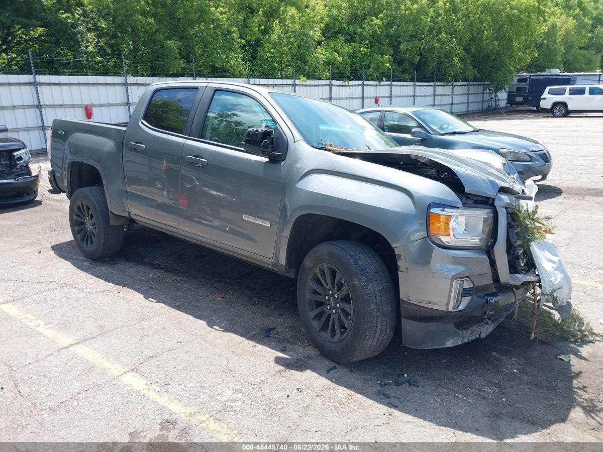 2022 GMC CANYON 4WD SHORT BOX ELEVATION