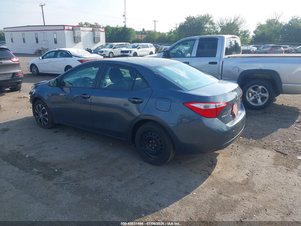 2014 TOYOTA COROLLA LE — снимка 3