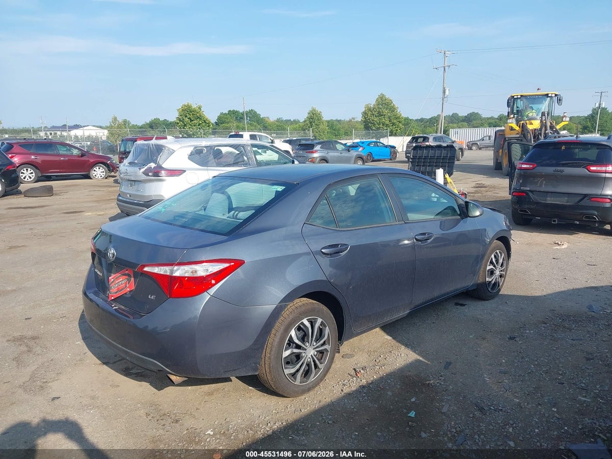 2014 TOYOTA COROLLA LE — снимка 4