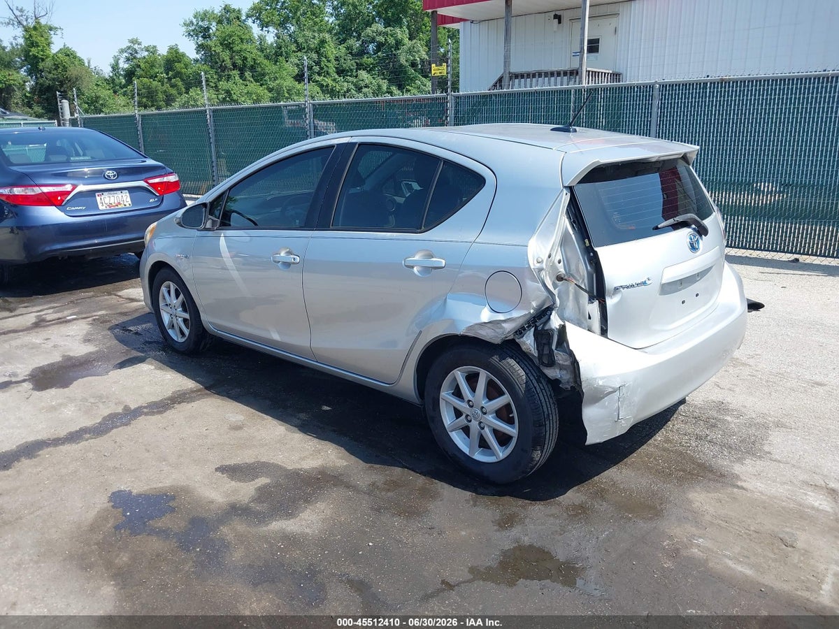 2012 TOYOTA PRIUS C FOUR — снимка 3
