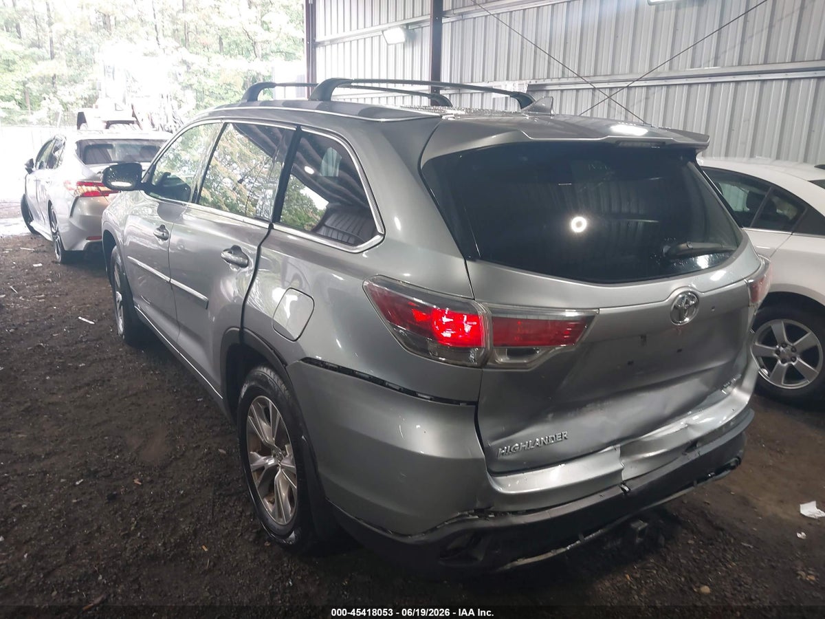 2015 TOYOTA HIGHLANDER XLE V6 — снимка 3