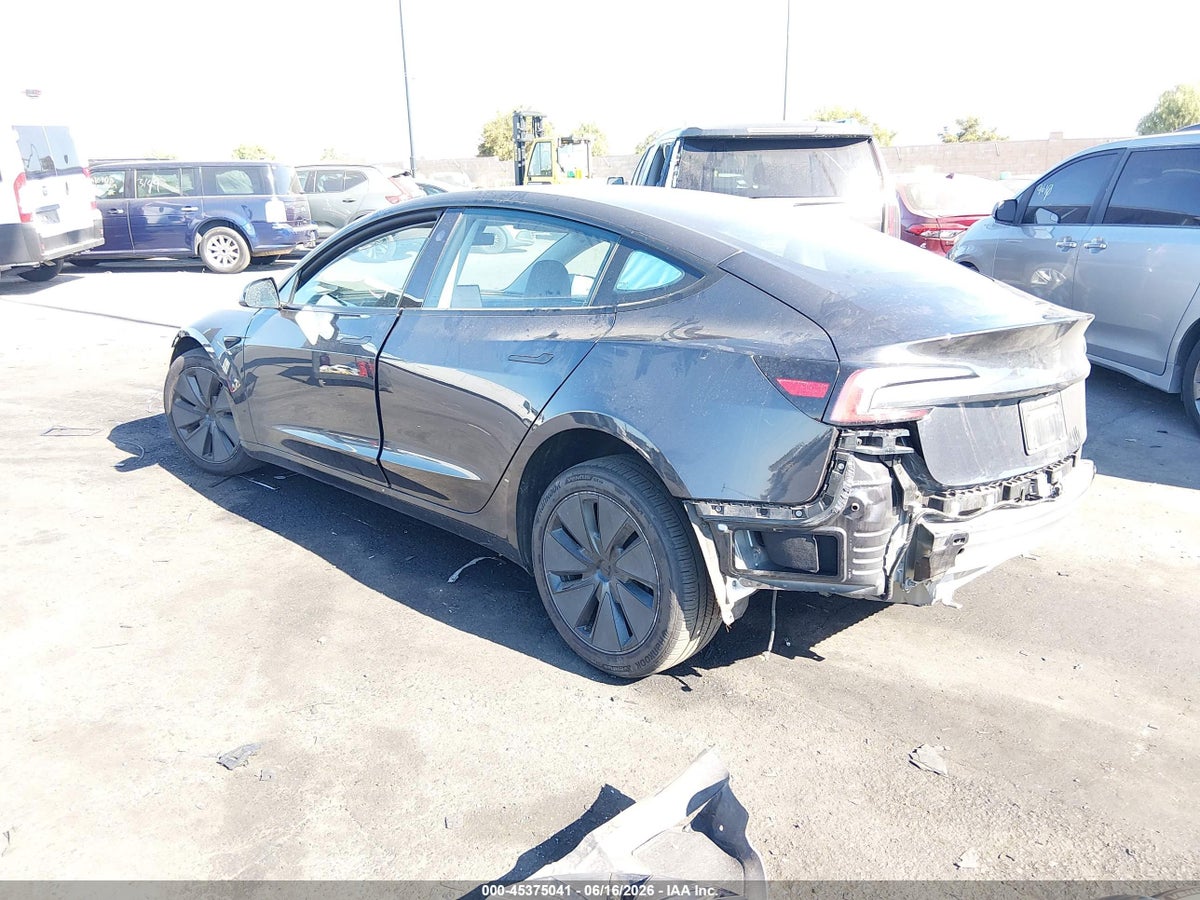 2025 TESLA MODEL 3 LONG RANGE REAR-WHEEL DRIVE/STANDARD REAR-WHEEL DRIVE — снимка 3