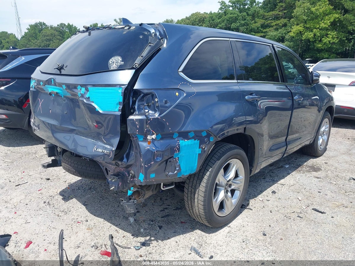 2017 TOYOTA HIGHLANDER LIMITED — снимка 4