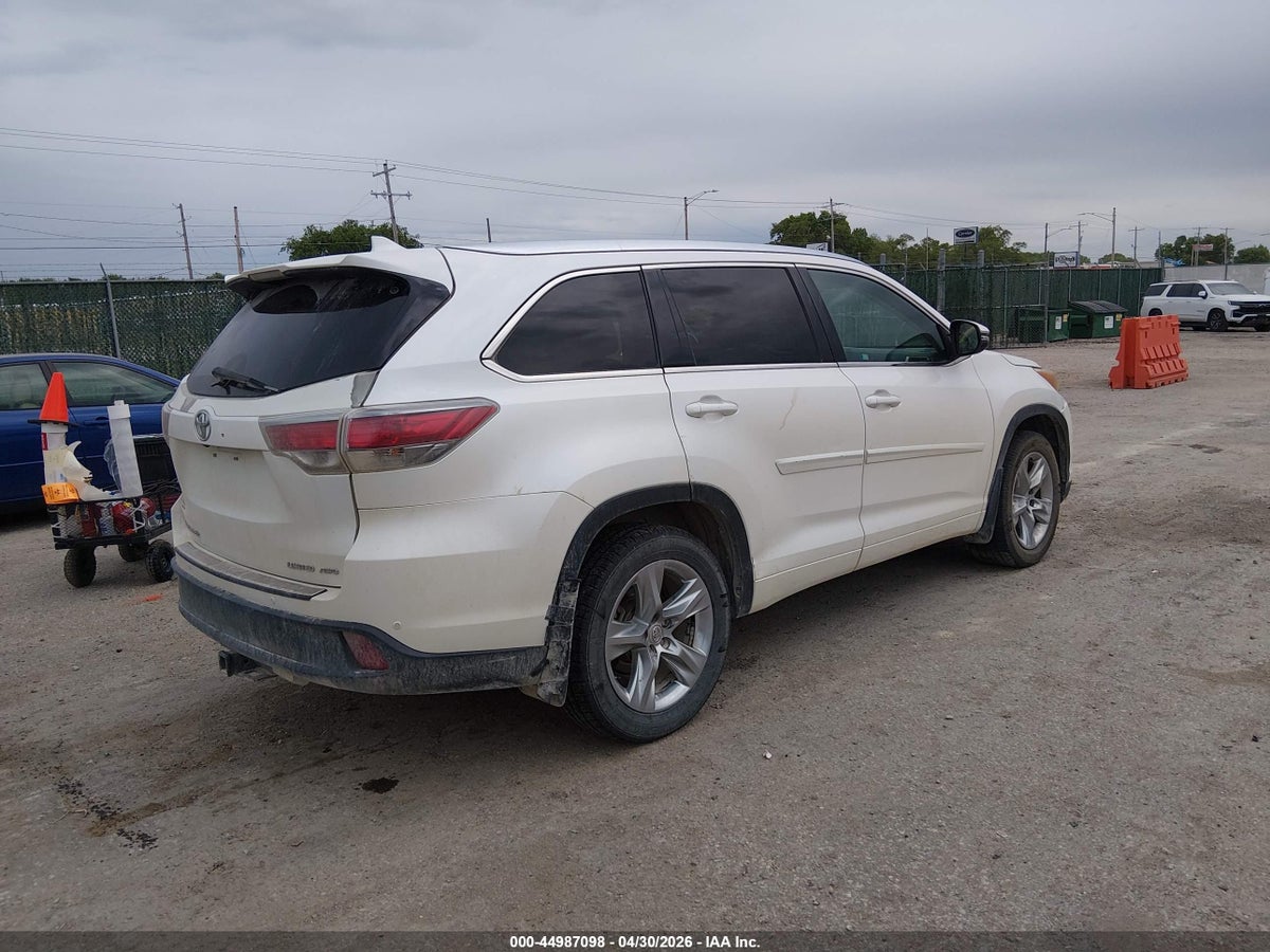 2015 TOYOTA HIGHLANDER LIMITED V6 — снимка 4