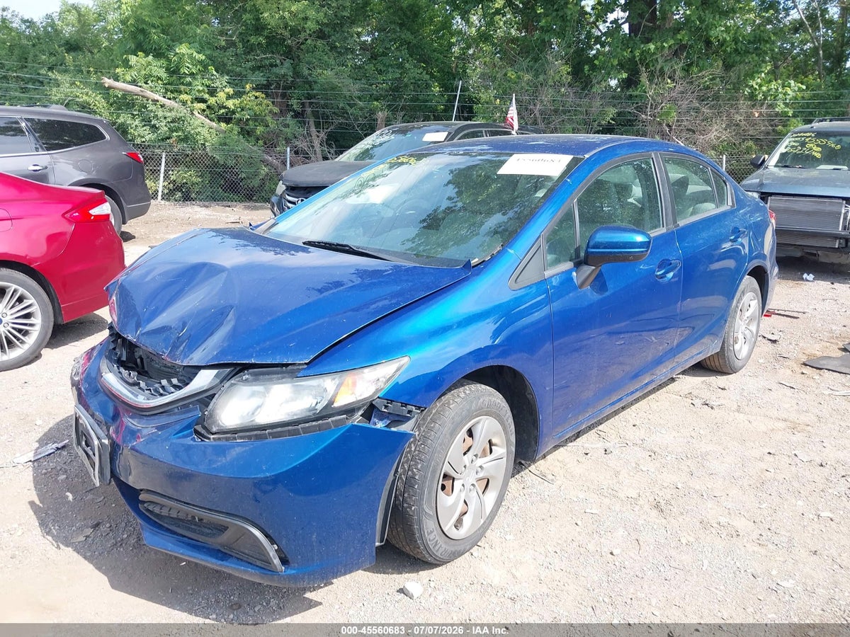 2015 HONDA CIVIC LX — снимка 2