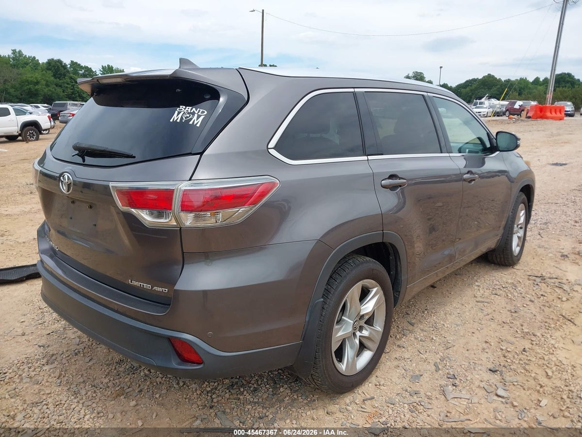 2016 TOYOTA HIGHLANDER LIMITED V6 — снимка 4