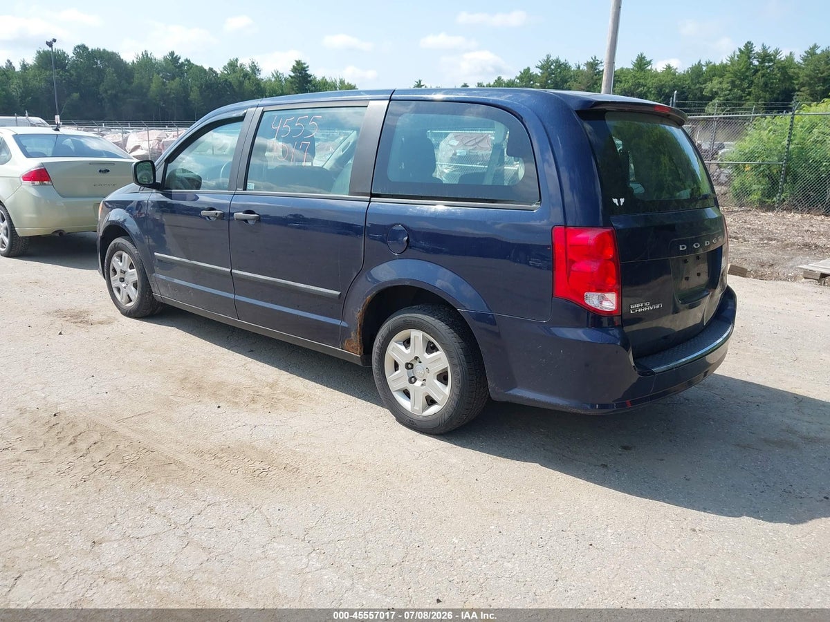 2013 DODGE GRAND CARAVAN AMERICAN VALUE PKG — снимка 3