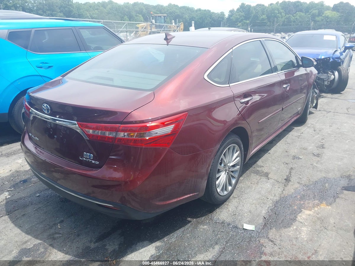 2016 TOYOTA AVALON HYBRID LIMITED — снимка 4