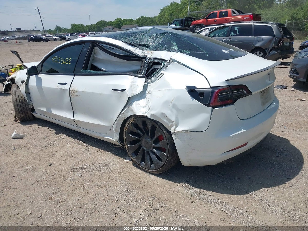 2022 TESLA MODEL 3 PERFORMANCE DUAL MOTOR ALL-WHEEL DRIVE — снимка 3