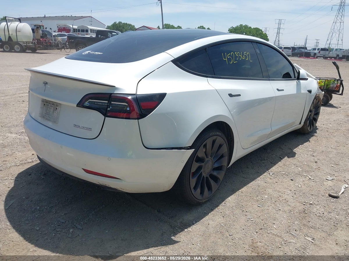 2022 TESLA MODEL 3 PERFORMANCE DUAL MOTOR ALL-WHEEL DRIVE — снимка 4