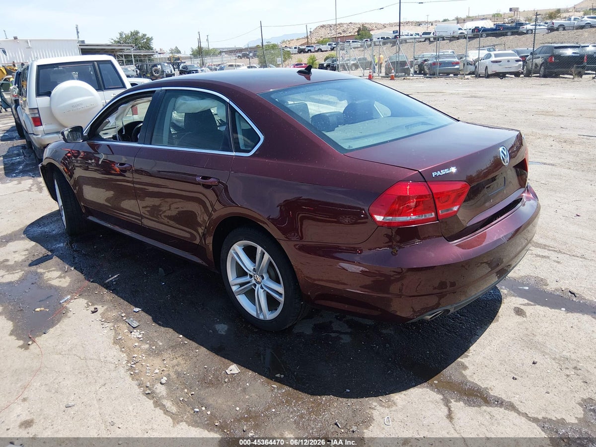 2014 VOLKSWAGEN PASSAT 2.0L TDI SE — снимка 3