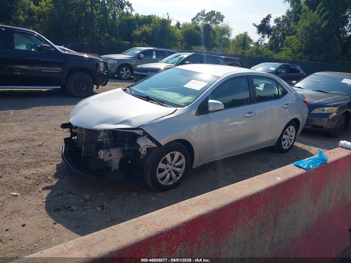 2015 TOYOTA COROLLA LE — снимка 2