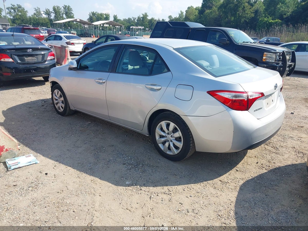 2015 TOYOTA COROLLA LE — снимка 3