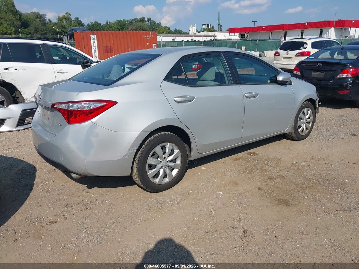 2015 TOYOTA COROLLA LE — снимка 4