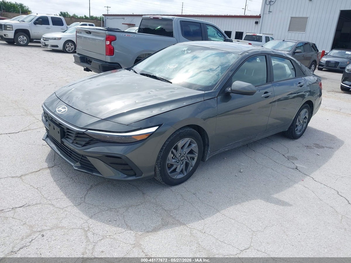 2024 HYUNDAI ELANTRA HYBRID BLUE — снимка 2