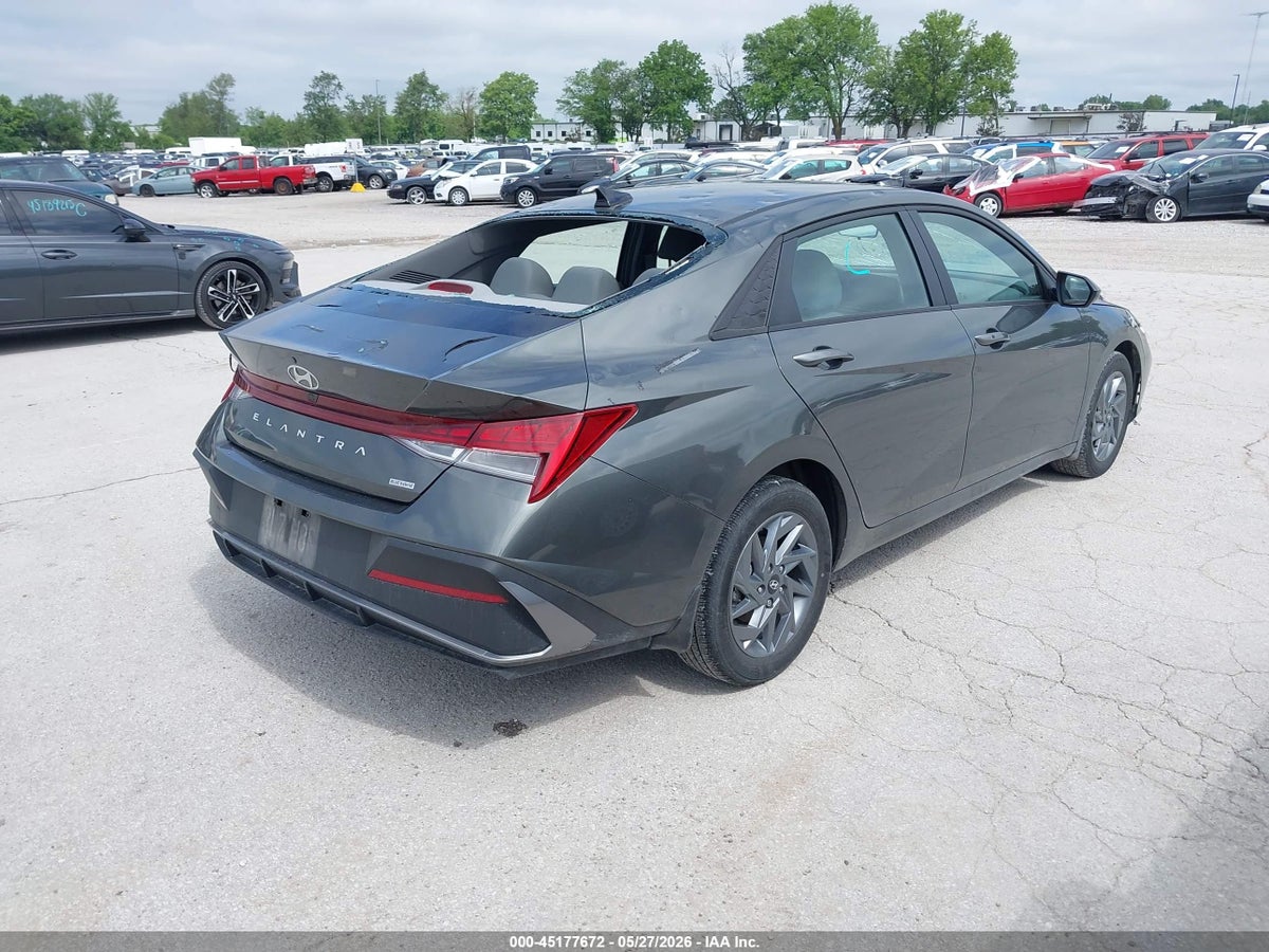 2024 HYUNDAI ELANTRA HYBRID BLUE — снимка 4