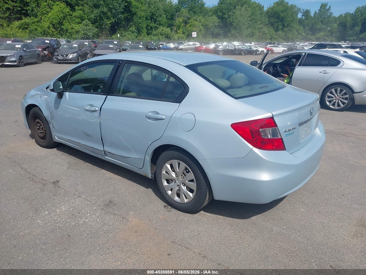 2012 HONDA CIVIC LX — снимка 3