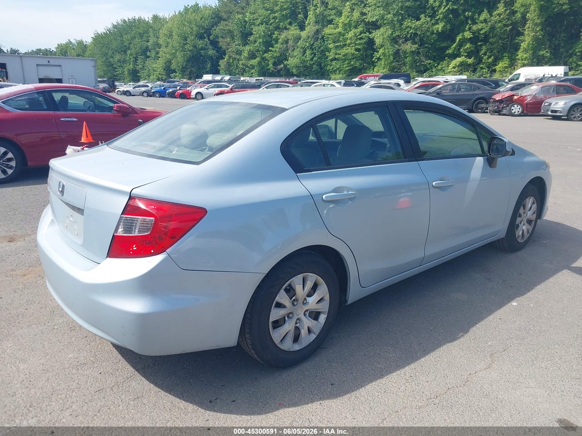 2012 HONDA CIVIC LX — снимка 4