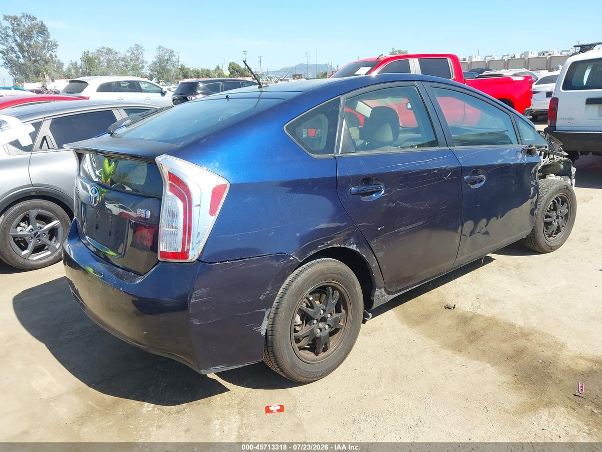 2012 TOYOTA PRIUS TWO — снимка 4